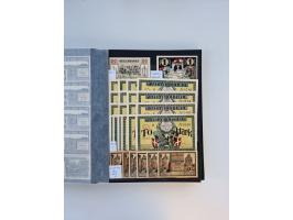 Notgeld-Serienscheine, saubere Sammlung in 16 meist dicken Steckalben, sauber nach Orten und Serien sortiert, überschlägig et