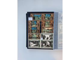 Notgeld-Serienscheine, saubere Sammlung in 16 meist dicken Steckalben, sauber nach Orten und Serien sortiert, überschlägig et