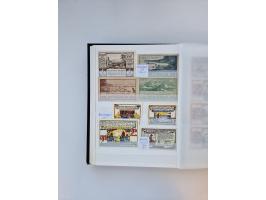 Notgeld-Serienscheine, saubere Sammlung in 16 meist dicken Steckalben, sauber nach Orten und Serien sortiert, überschlägig et