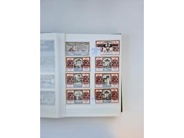 Notgeld-Serienscheine, saubere Sammlung in 16 meist dicken Steckalben, sauber nach Orten und Serien sortiert, überschlägig et