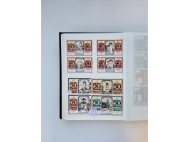 Notgeld-Serienscheine, saubere Sammlung in 16 meist dicken Steckalben, sauber nach Orten und Serien sortiert, überschlägig et