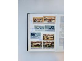 Notgeld-Serienscheine, saubere Sammlung in 16 meist dicken Steckalben, sauber nach Orten und Serien sortiert, überschlägig et