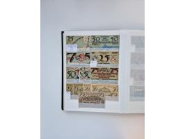 Notgeld-Serienscheine, saubere Sammlung in 16 meist dicken Steckalben, sauber nach Orten und Serien sortiert, überschlägig et