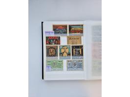 Notgeld-Serienscheine, saubere Sammlung in 16 meist dicken Steckalben, sauber nach Orten und Serien sortiert, überschlägig et