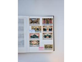 Notgeld-Serienscheine, saubere Sammlung in 16 meist dicken Steckalben, sauber nach Orten und Serien sortiert, überschlägig et