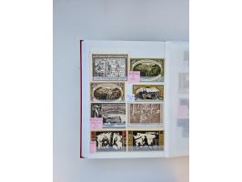 Notgeld-Serienscheine, saubere Sammlung in 16 meist dicken Steckalben, sauber nach Orten und Serien sortiert, überschlägig et