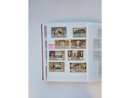 Notgeld-Serienscheine, saubere Sammlung in 16 meist dicken Steckalben, sauber nach Orten und Serien sortiert, überschlägig et