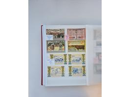 Notgeld-Serienscheine, saubere Sammlung in 16 meist dicken Steckalben, sauber nach Orten und Serien sortiert, überschlägig et