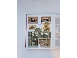 Notgeld-Serienscheine, saubere Sammlung in 16 meist dicken Steckalben, sauber nach Orten und Serien sortiert, überschlägig et