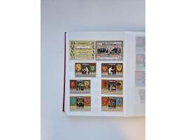 Notgeld-Serienscheine, saubere Sammlung in 16 meist dicken Steckalben, sauber nach Orten und Serien sortiert, überschlägig et