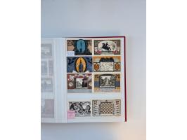 Notgeld-Serienscheine, saubere Sammlung in 16 meist dicken Steckalben, sauber nach Orten und Serien sortiert, überschlägig et