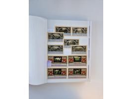 Notgeld-Serienscheine, saubere Sammlung in 16 meist dicken Steckalben, sauber nach Orten und Serien sortiert, überschlägig et