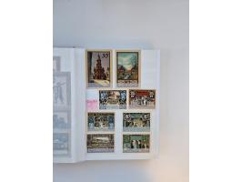 Notgeld-Serienscheine, saubere Sammlung in 16 meist dicken Steckalben, sauber nach Orten und Serien sortiert, überschlägig et