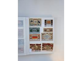 Notgeld-Serienscheine, saubere Sammlung in 16 meist dicken Steckalben, sauber nach Orten und Serien sortiert, überschlägig et