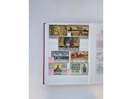 Notgeld-Serienscheine, saubere Sammlung in 16 meist dicken Steckalben, sauber nach Orten und Serien sortiert, überschlägig et