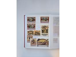 Notgeld-Serienscheine, saubere Sammlung in 16 meist dicken Steckalben, sauber nach Orten und Serien sortiert, überschlägig et