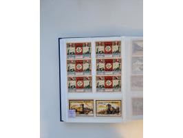 Notgeld-Serienscheine, saubere Sammlung in 16 meist dicken Steckalben, sauber nach Orten und Serien sortiert, überschlägig et