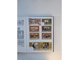 Notgeld-Serienscheine, saubere Sammlung in 16 meist dicken Steckalben, sauber nach Orten und Serien sortiert, überschlägig et