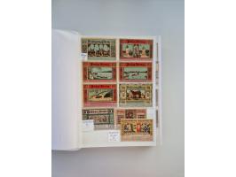 Notgeld-Serienscheine, saubere Sammlung in 16 meist dicken Steckalben, sauber nach Orten und Serien sortiert, überschlägig et