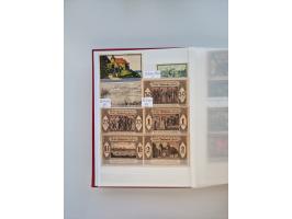 Notgeld-Serienscheine, saubere Sammlung in 16 meist dicken Steckalben, sauber nach Orten und Serien sortiert, überschlägig et