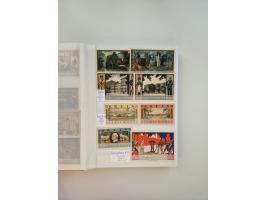 Notgeld-Serienscheine, saubere Sammlung in 16 meist dicken Steckalben, sauber nach Orten und Serien sortiert, überschlägig et