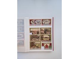 Notgeld-Serienscheine, saubere Sammlung in 16 meist dicken Steckalben, sauber nach Orten und Serien sortiert, überschlägig et