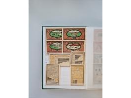 Notgeld-Serienscheine, saubere Sammlung in 16 meist dicken Steckalben, sauber nach Orten und Serien sortiert, überschlägig et