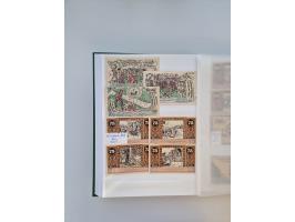 Notgeld-Serienscheine, saubere Sammlung in 16 meist dicken Steckalben, sauber nach Orten und Serien sortiert, überschlägig et