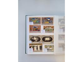 Notgeld-Serienscheine, saubere Sammlung in 16 meist dicken Steckalben, sauber nach Orten und Serien sortiert, überschlägig et