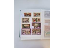 Notgeld-Serienscheine, saubere Sammlung in 16 meist dicken Steckalben, sauber nach Orten und Serien sortiert, überschlägig et