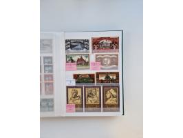 Notgeld-Serienscheine, saubere Sammlung in 16 meist dicken Steckalben, sauber nach Orten und Serien sortiert, überschlägig et