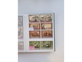 Notgeld-Serienscheine, saubere Sammlung in 16 meist dicken Steckalben, sauber nach Orten und Serien sortiert, überschlägig et