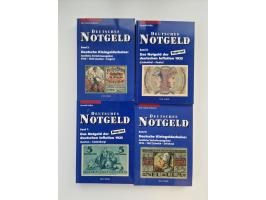 Notgeld-Serienscheine, saubere Sammlung in 16 meist dicken Steckalben, sauber nach Orten und Serien sortiert, überschlägig et