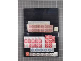 1864/1946, interessante ungebrauchte/postfrische und gestempelte Partie, ab Bayern mit Zwischen-stegpaaren, Deutsches Reich I