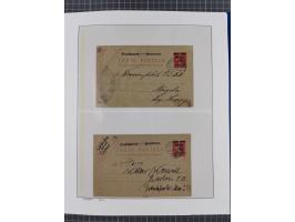 1920/23, interessante Partie mit über 60 Briefen und Karten, dabei R-Briefe, Flugpost, Bahnpost, etwas unterschiedliche, meis