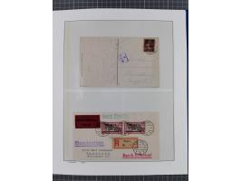 1920/23, interessante Partie mit über 60 Briefen und Karten, dabei R-Briefe, Flugpost, Bahnpost, etwas unterschiedliche, meis