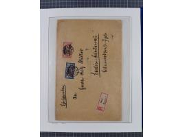 1920/23, interessante Partie mit über 60 Briefen und Karten, dabei R-Briefe, Flugpost, Bahnpost, etwas unterschiedliche, meis