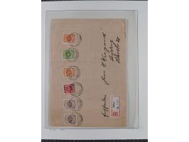 1920/23, interessante Partie mit über 60 Briefen und Karten, dabei R-Briefe, Flugpost, Bahnpost, etwas unterschiedliche, meis