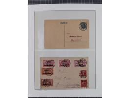 1920/23, interessante Partie mit über 60 Briefen und Karten, dabei R-Briefe, Flugpost, Bahnpost, etwas unterschiedliche, meis