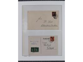 1920/23, interessante Partie mit über 60 Briefen und Karten, dabei R-Briefe, Flugpost, Bahnpost, etwas unterschiedliche, meis