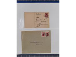 1920/23, interessante Partie mit über 60 Briefen und Karten, dabei R-Briefe, Flugpost, Bahnpost, etwas unterschiedliche, meis