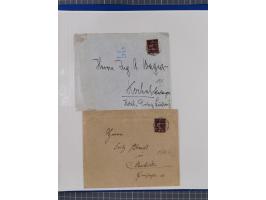1920/23, interessante Partie mit über 60 Briefen und Karten, dabei R-Briefe, Flugpost, Bahnpost, etwas unterschiedliche, meis
