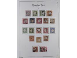 1872/1945, gestempelte Sammlung ab Brustschilde, mit vielen 5 M. Werten, Zeppelinen, Blocks und Dienstmarken, meist gute Erha