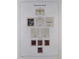 1872/1945, gestempelte Sammlung ab Brustschilde, mit vielen 5 M. Werten, Zeppelinen, Blocks und Dienstmarken, meist gute Erha