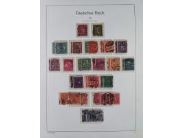 1872/1945, gestempelte Sammlung ab Brustschilde, mit vielen 5 M. Werten, Zeppelinen, Blocks und Dienstmarken, meist gute Erha