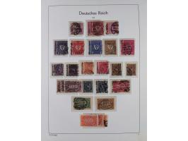 1872/1945, gestempelte Sammlung ab Brustschilde, mit vielen 5 M. Werten, Zeppelinen, Blocks und Dienstmarken, meist gute Erha