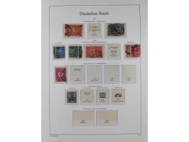 1872/1945, gestempelte Sammlung ab Brustschilde, mit vielen 5 M. Werten, Zeppelinen, Blocks und Dienstmarken, meist gute Erha