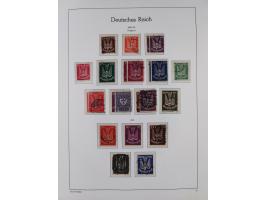 1872/1945, gestempelte Sammlung ab Brustschilde, mit vielen 5 M. Werten, Zeppelinen, Blocks und Dienstmarken, meist gute Erha