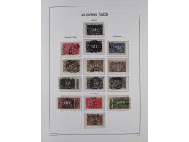 1872/1945, gestempelte Sammlung ab Brustschilde, mit vielen 5 M. Werten, Zeppelinen, Blocks und Dienstmarken, meist gute Erha