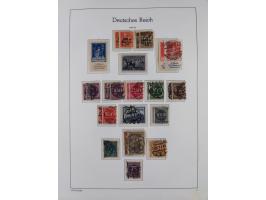 1872/1945, gestempelte Sammlung ab Brustschilde, mit vielen 5 M. Werten, Zeppelinen, Blocks und Dienstmarken, meist gute Erha